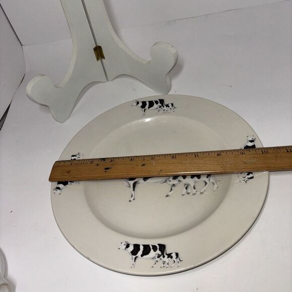 Vintage Homer Laughlin Dinner Plate Cow And Calf Farmhouse Theme 10 Inch - Picture 3 of 8